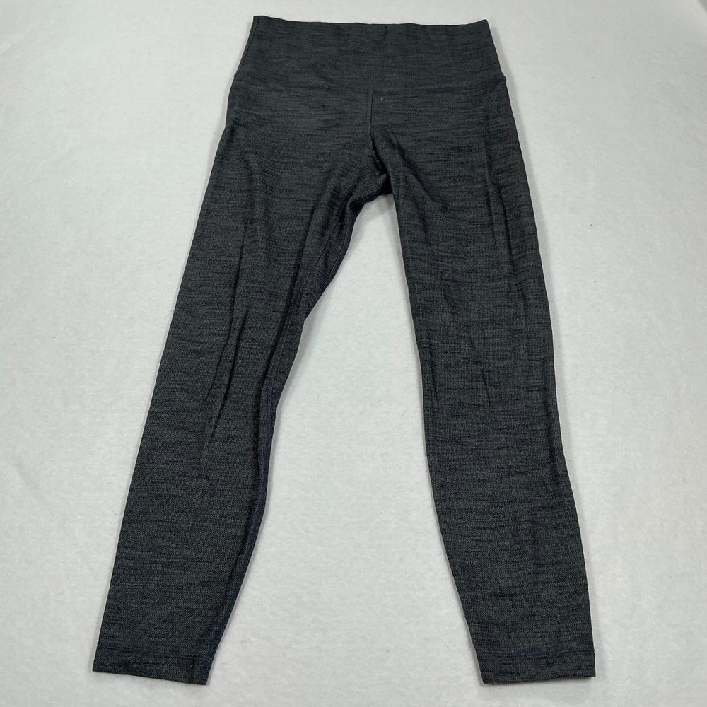 Lululemon Align High-Rise Pant 25 Heathered Black Nulu Leggings Size 8 LW5CTGS
